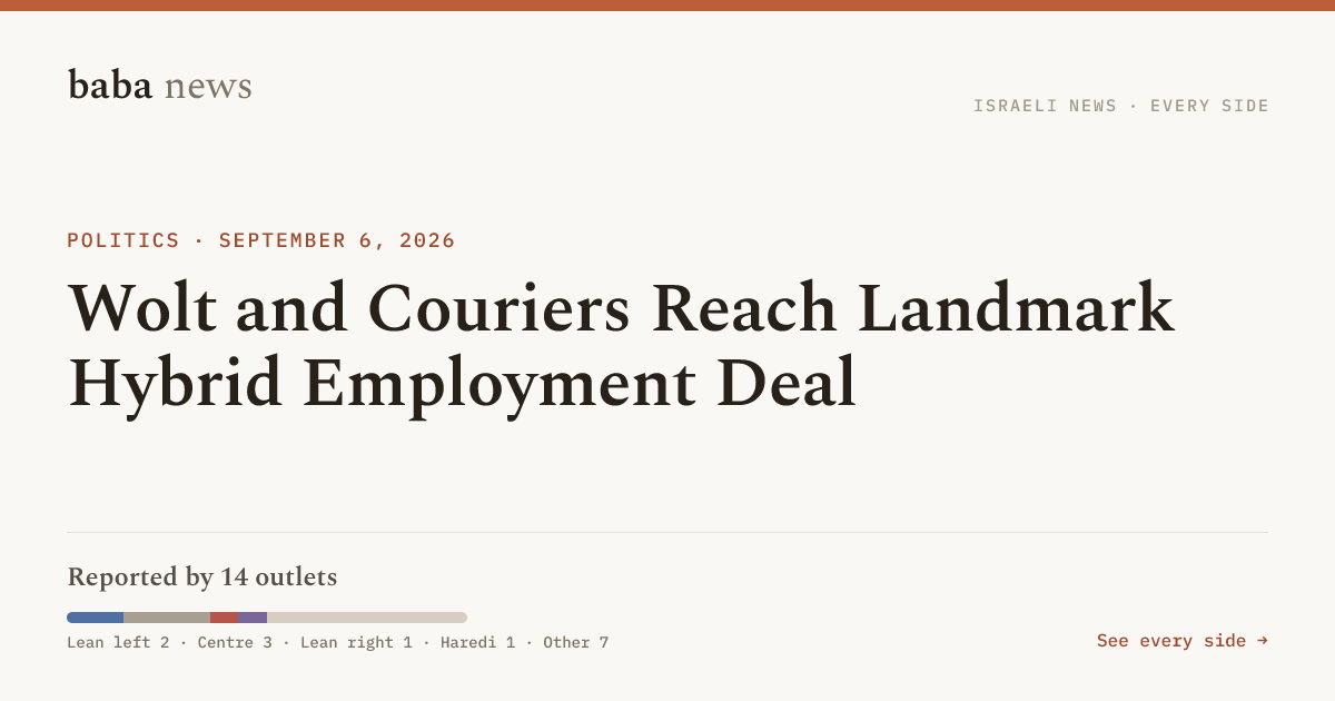Wolt and Couriers Reach Landmark Hybrid Employment Deal