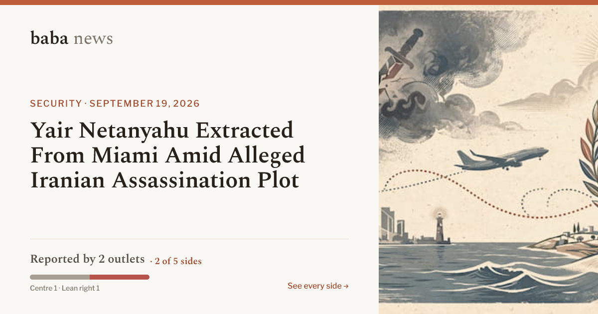 Yair Netanyahu Extracted From Miami Amid Alleged Iranian Assassination ...