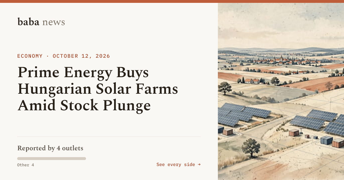 Prime Energy Buys Hungarian Solar Farms Amid Stock Plunge