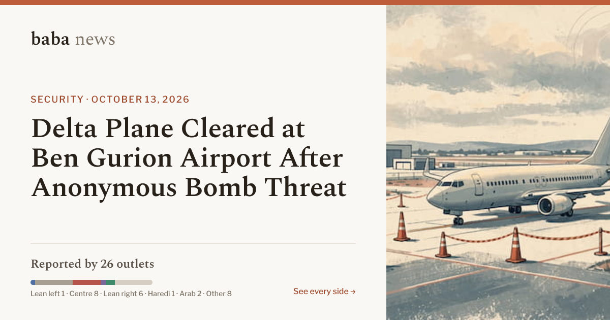 Delta Plane Cleared at Ben Gurion Airport After Anonymous Bomb Threat ...