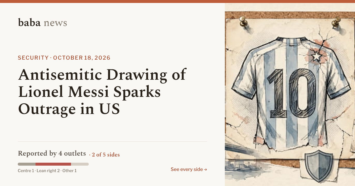 Antisemitic Drawing of Lionel Messi Sparks Outrage in US · baba News