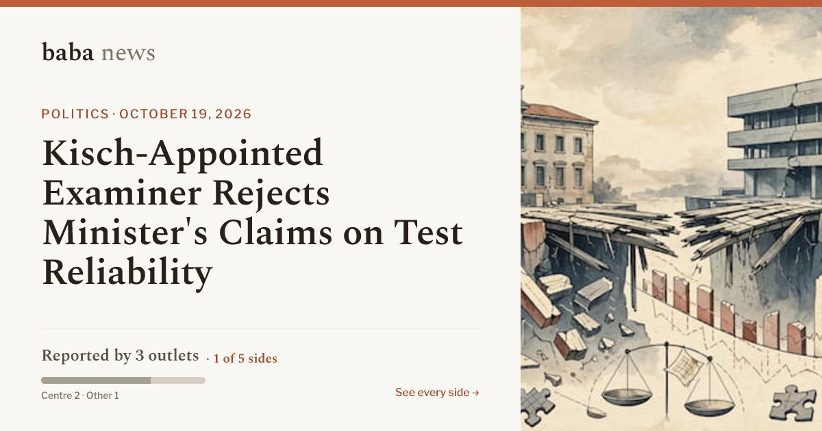 Kisch-Appointed Examiner Rejects Minister's Claims on Test…