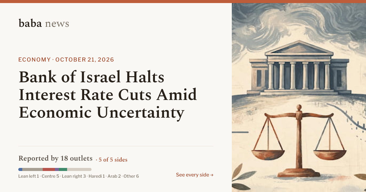 Bank of Israel Halts Interest Rate Cuts Amid Economic…