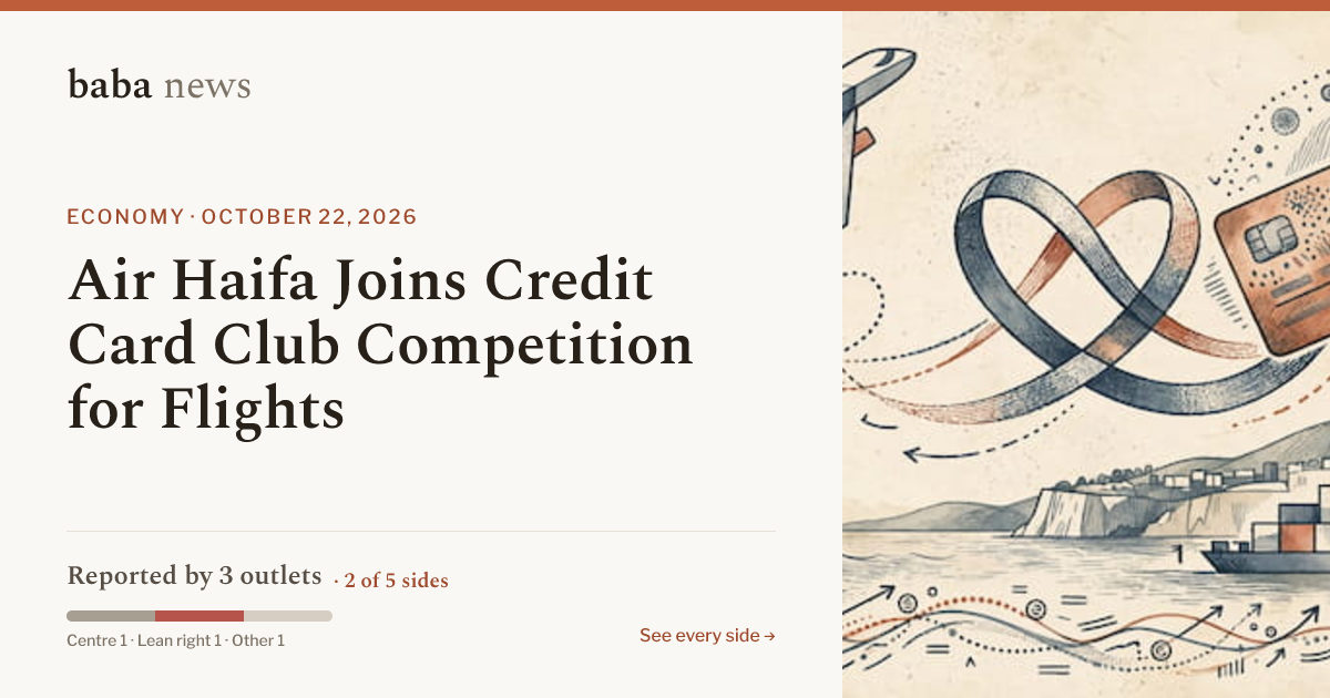 Air Haifa Joins Credit Card Club Competition for Flights · baba News