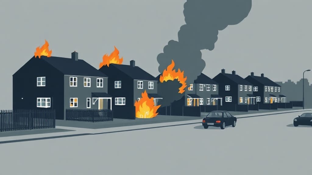 Homes and Cars Set on Fire in Belfast Amid Anti-Migrant Violence in Northern Ireland After Filmed Stabbing Incident