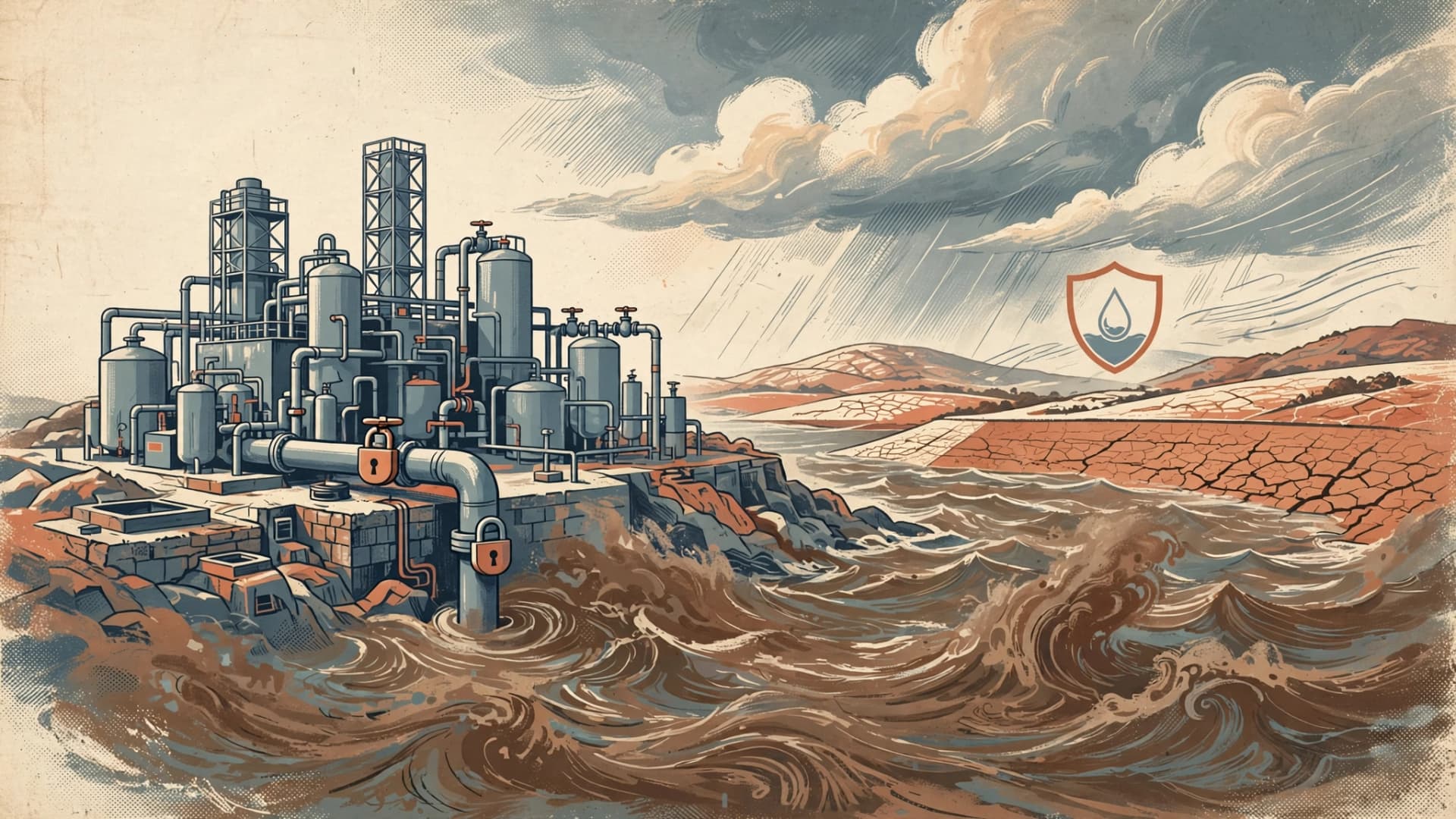 Israel's Desalination Plants Halt Operations Again Due to High Water Turbidity