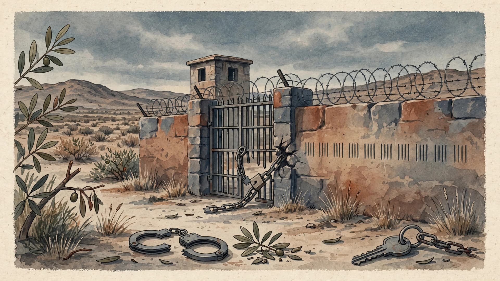 12 Prison Guards Charged in Death of Palestinian Inmate
