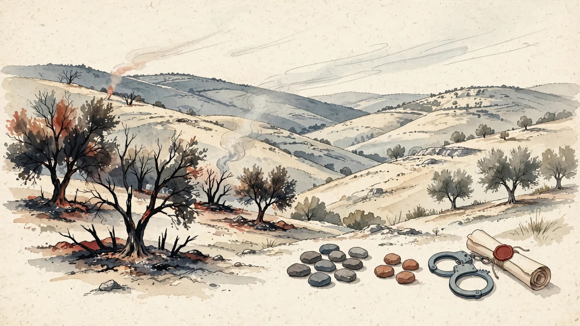 Four More Arrested in Southern Hebron Hills Arson and Assault Cases