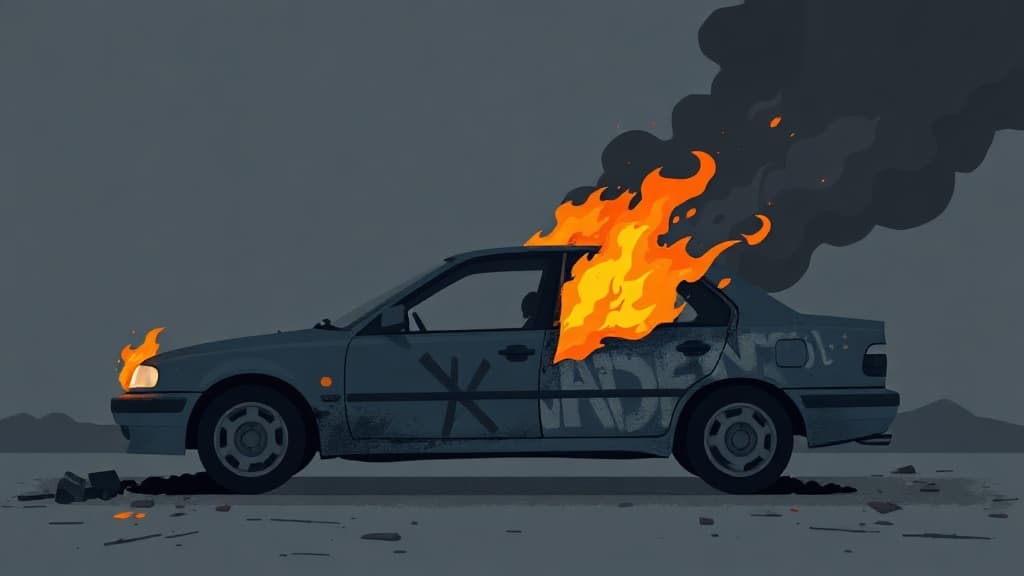 'Greetings from Kfar Yair': Car Torched in a Price Tag Attack in a Village Near Nablus