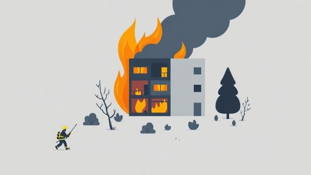 Beit She'an: Fire Near Apartment Building, 4 People Rescued from Smoke