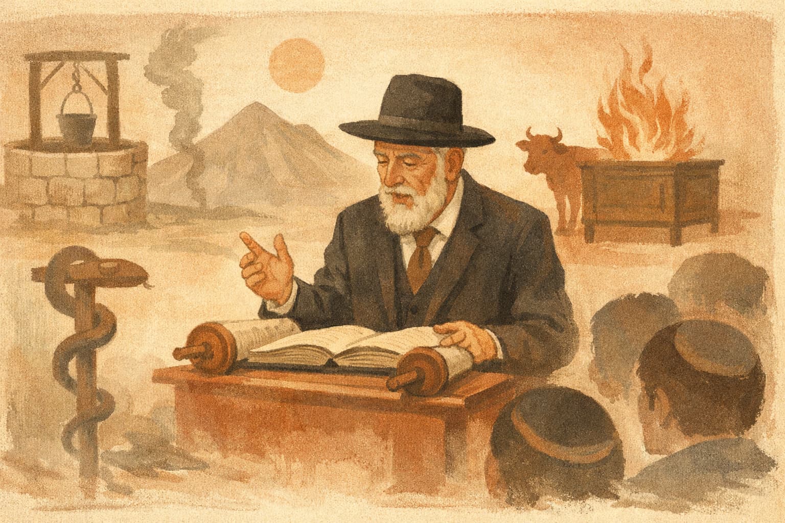 Rabbi Tzion Cohen Delivers a Parsha Talk on Chukat