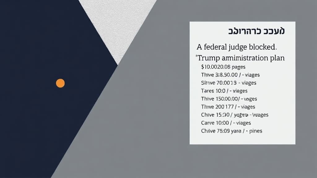Federal Judge Strikes Down Trump Plan to Charge $100,000 for H-1B Visas
