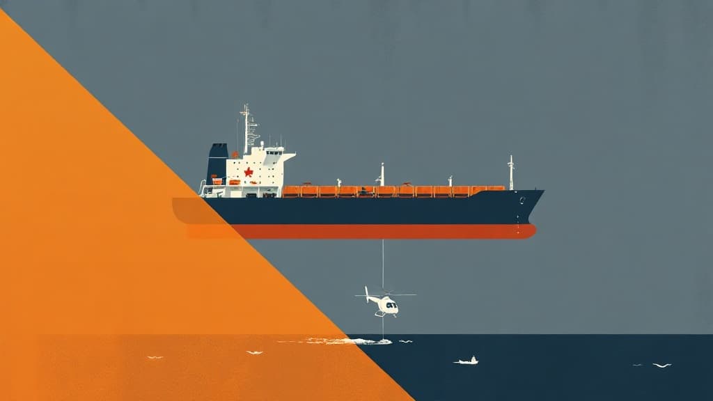 U.S. Military Releases Footage of Iranian Oil Tanker Disabled in the Gulf of Oman