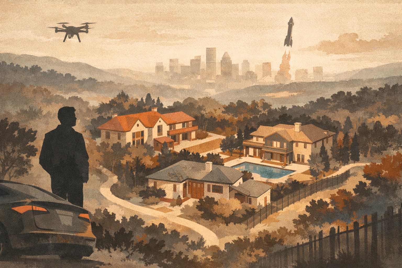 Elon Musk Quietly Built a Private Property Cluster Near Austin