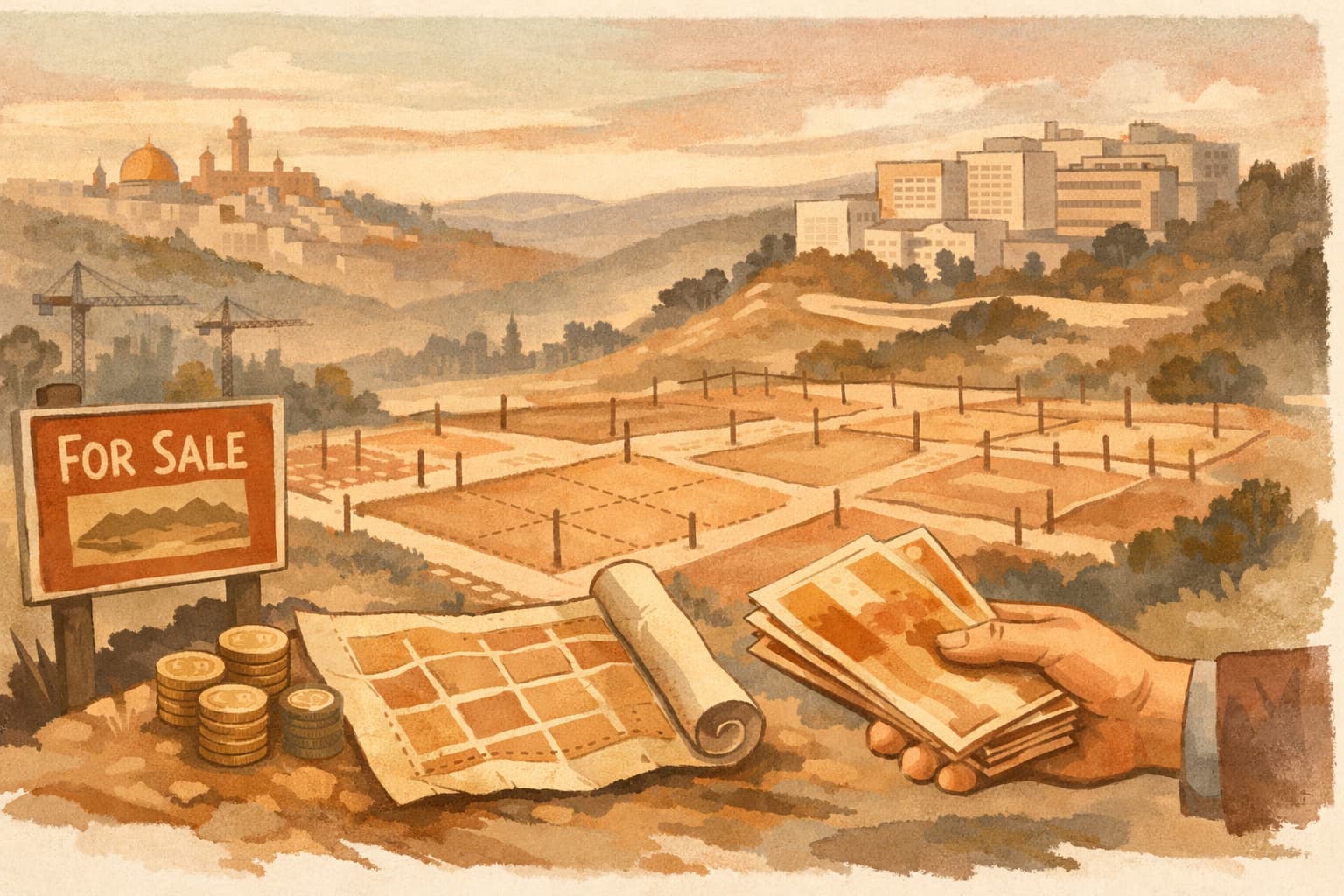 Last Land Parcels in a Prime Jerusalem Area Offered for Shekel 350,000
