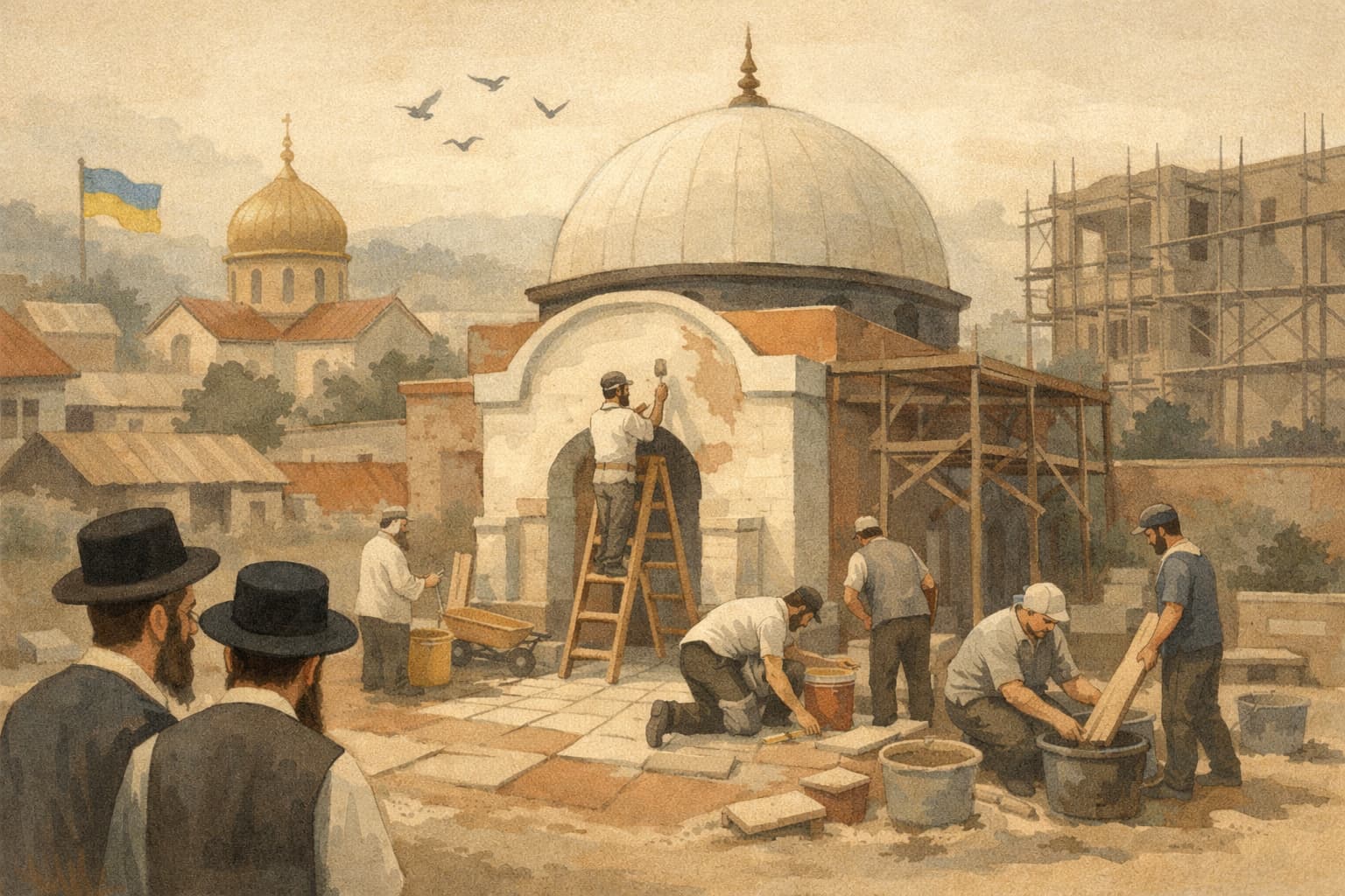 Uman Braces for Rosh Hashanah as Rabbi Nachman’s Tomb Gets Renovated
