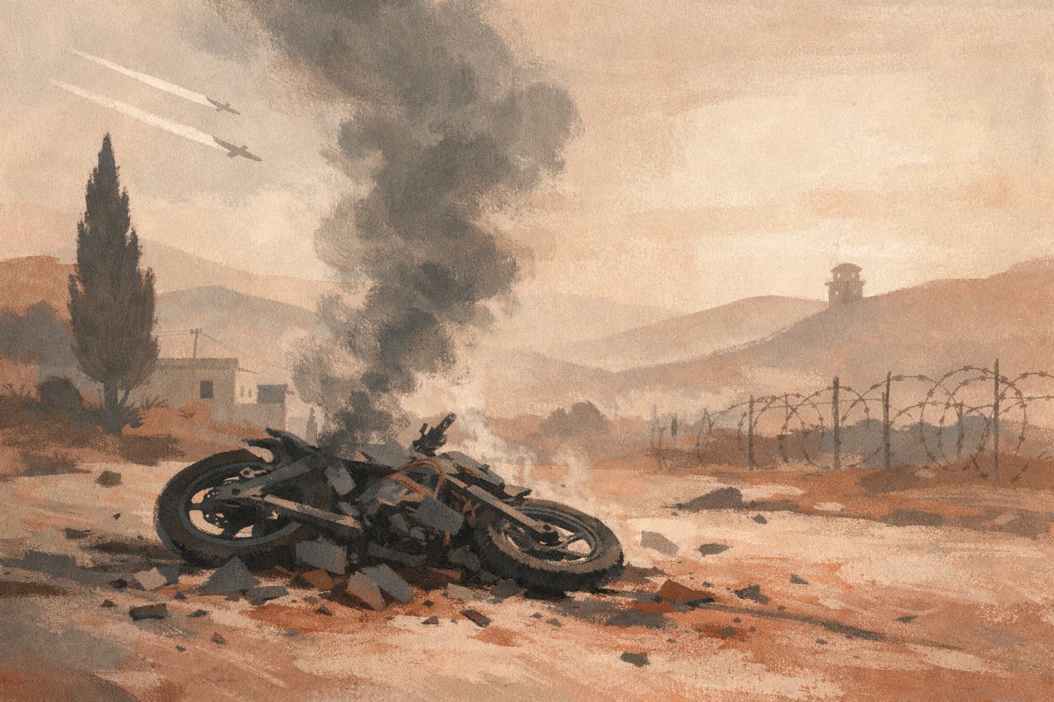 Lebanese Report Says Motorcycle Hit in Southern Lebanon