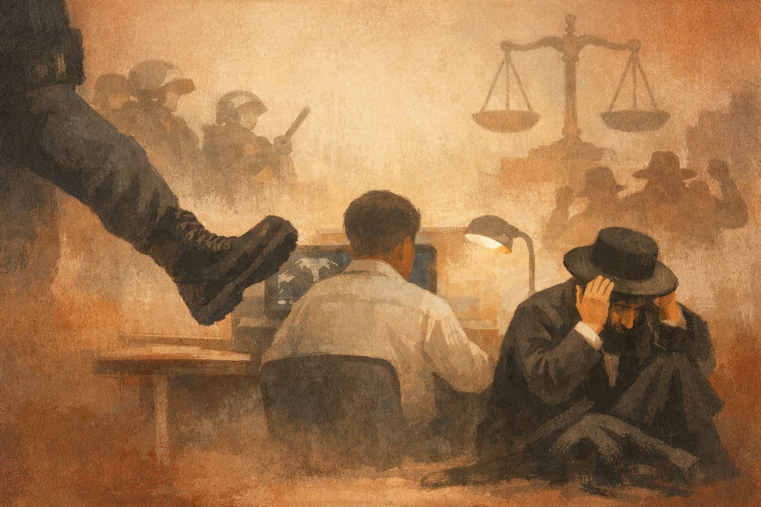 Police officer who kicked Haredi protester’s head questioned and released