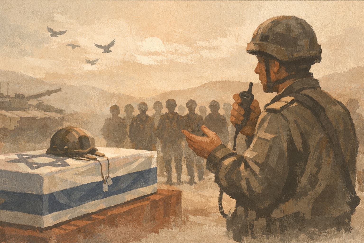 New Battalion Commander Honors Fallen Officer and Bolsters Troops Before Funeral