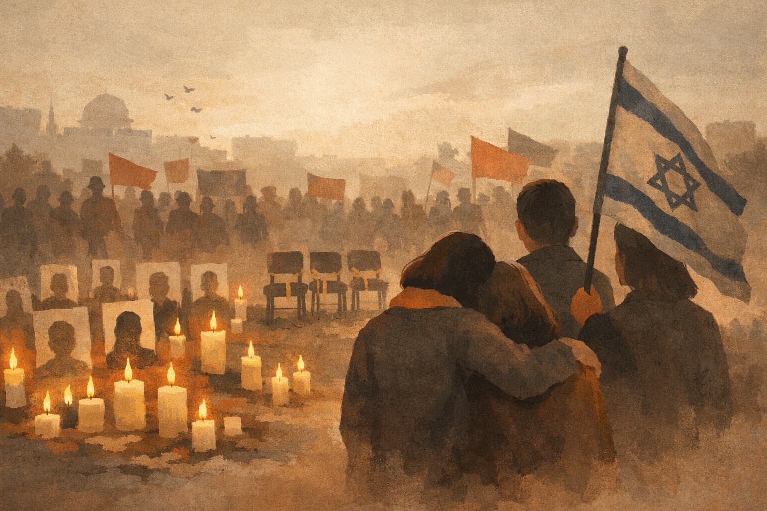 Bereaved families mark 1,000 days since October 7 with nationwide protest and memorial events