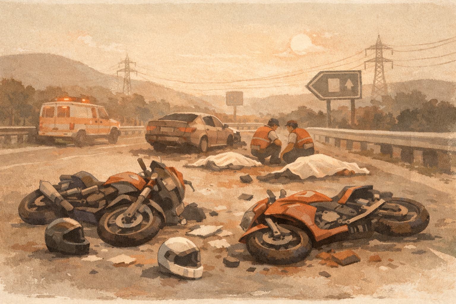 Two Motorcyclists Killed in Crash on Route 65 Near Golani Junction