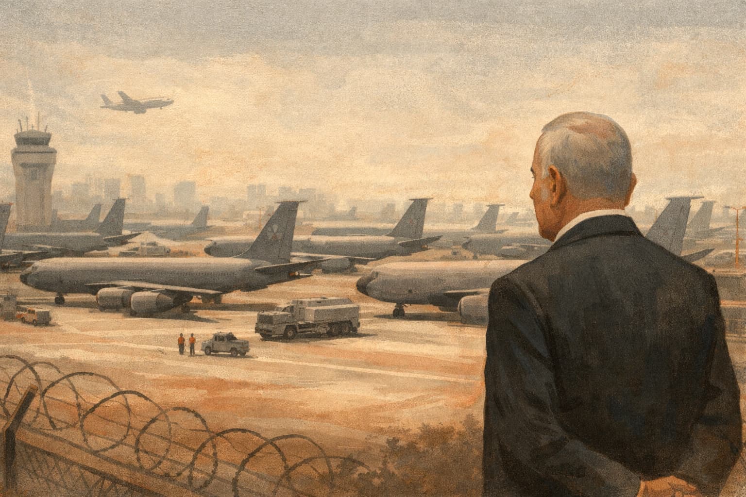 Netanyahu Steps In as U.S. Refueling Jets Jam Ben Gurion Airport