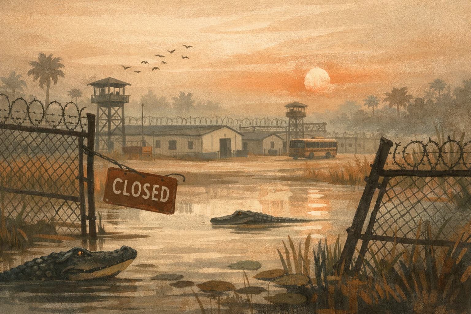 Florida's 'Alligator Alcatraz' immigrant detention center shuts after about a year