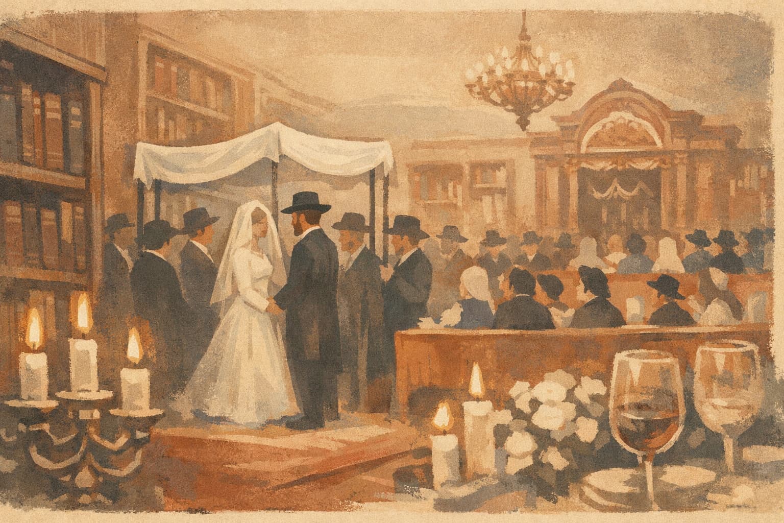 First Wedding Celebrated in the Bais Medrash of Shevet Halevi