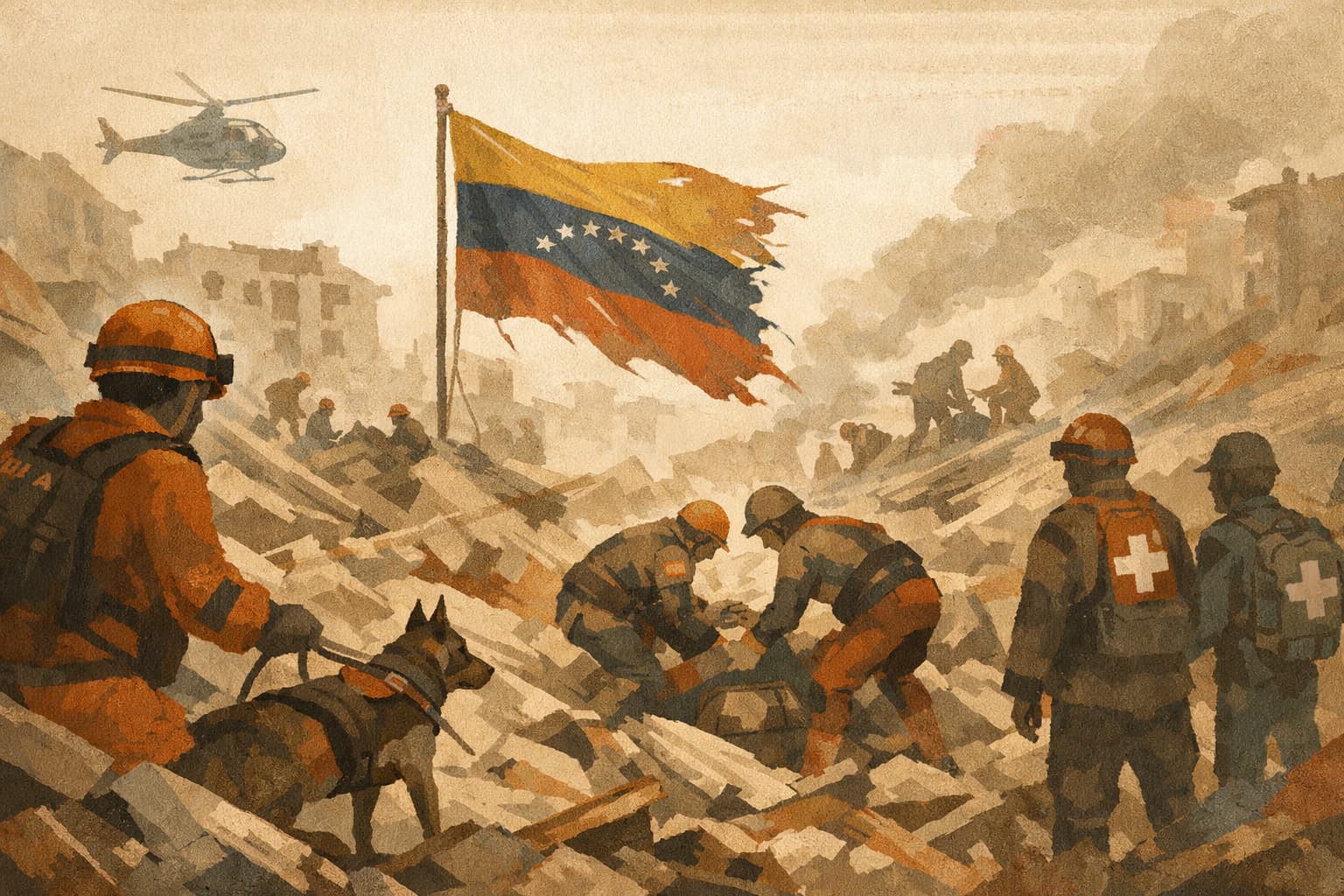Rescue Efforts Continue in Venezuela After Powerful Earthquakes