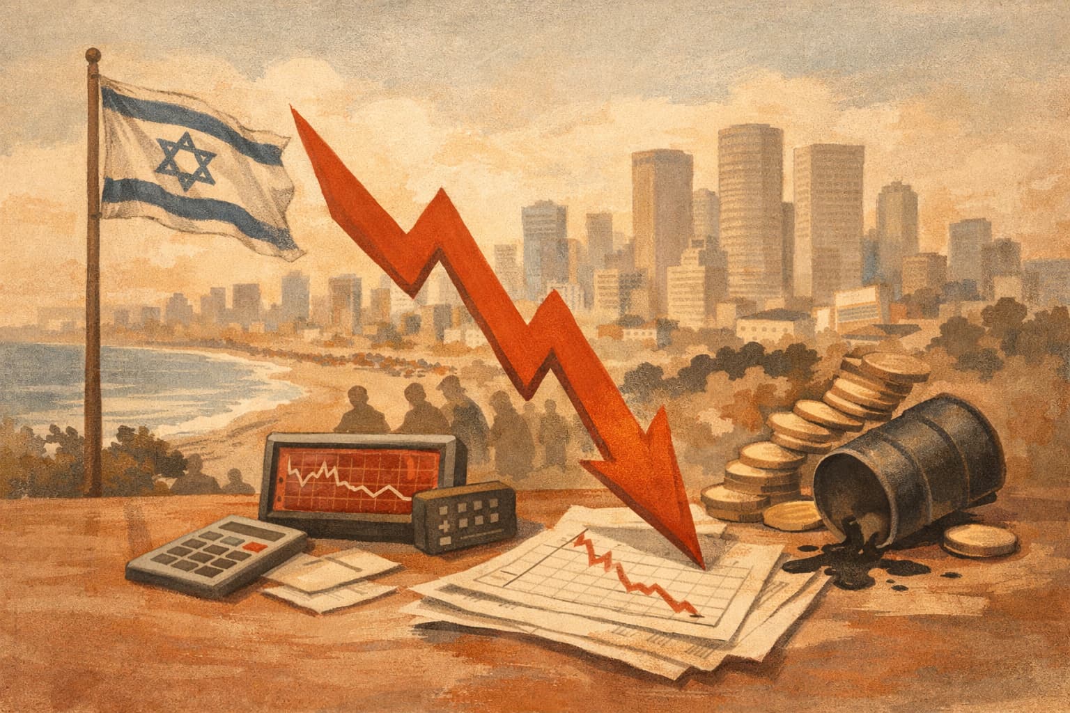 Tel Aviv Market Set to Open Lower as Global Selloff Deepens
