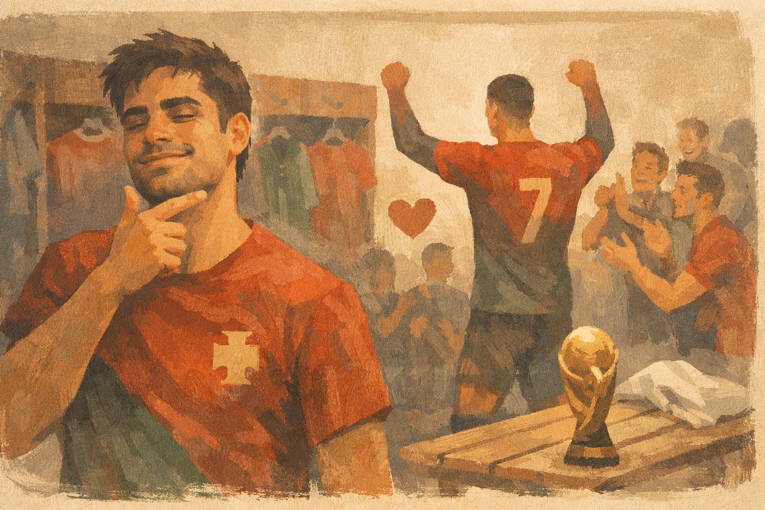 Pedro Neto jokes that Portugal all agreed he is the World Cup’s most handsome player