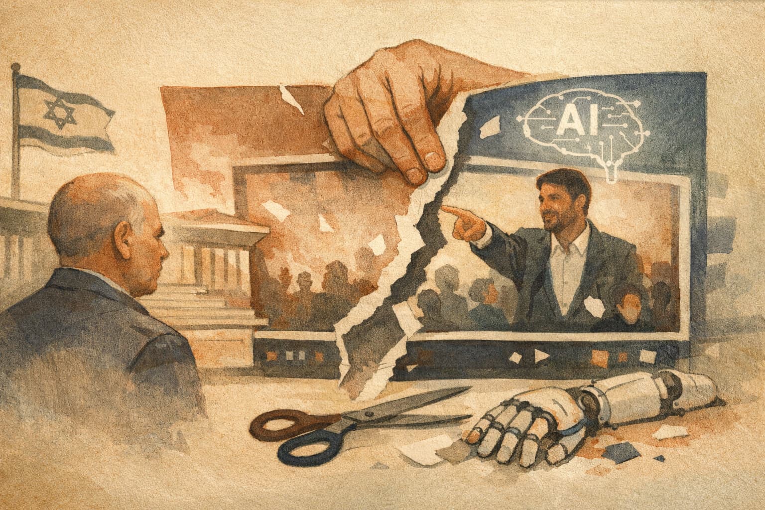 Gadi Eisenkot's party seeks removal of AI-made Smotrich campaign video