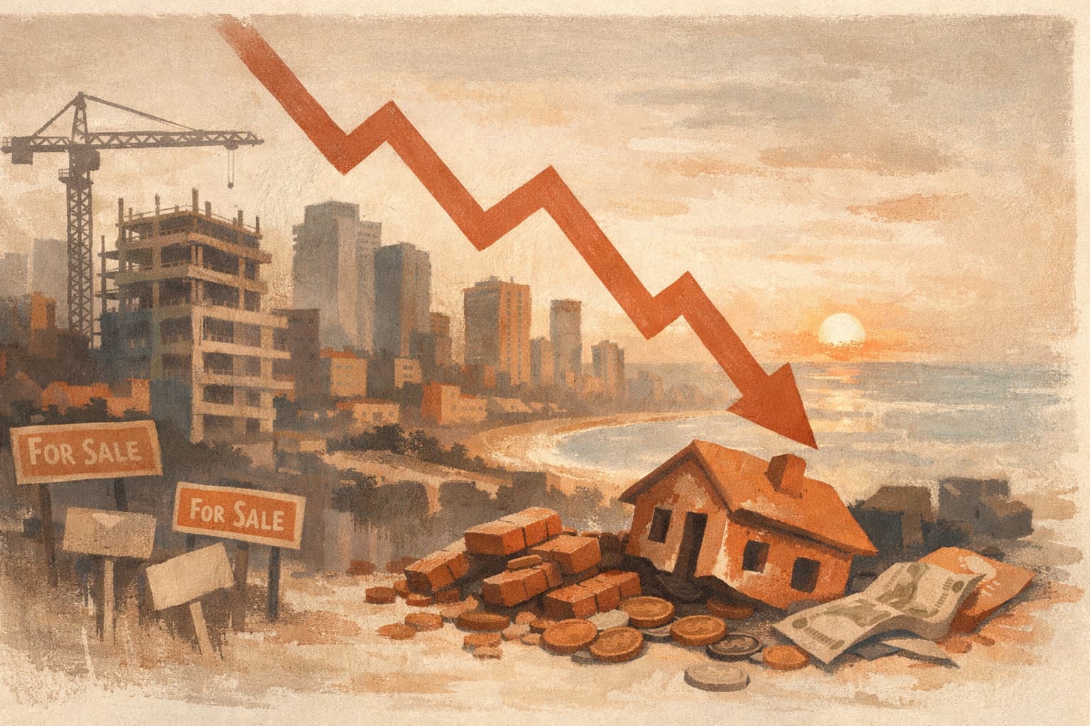 Israel’s Real Estate Boom Unwinds as Tel Aviv Demand Collapses