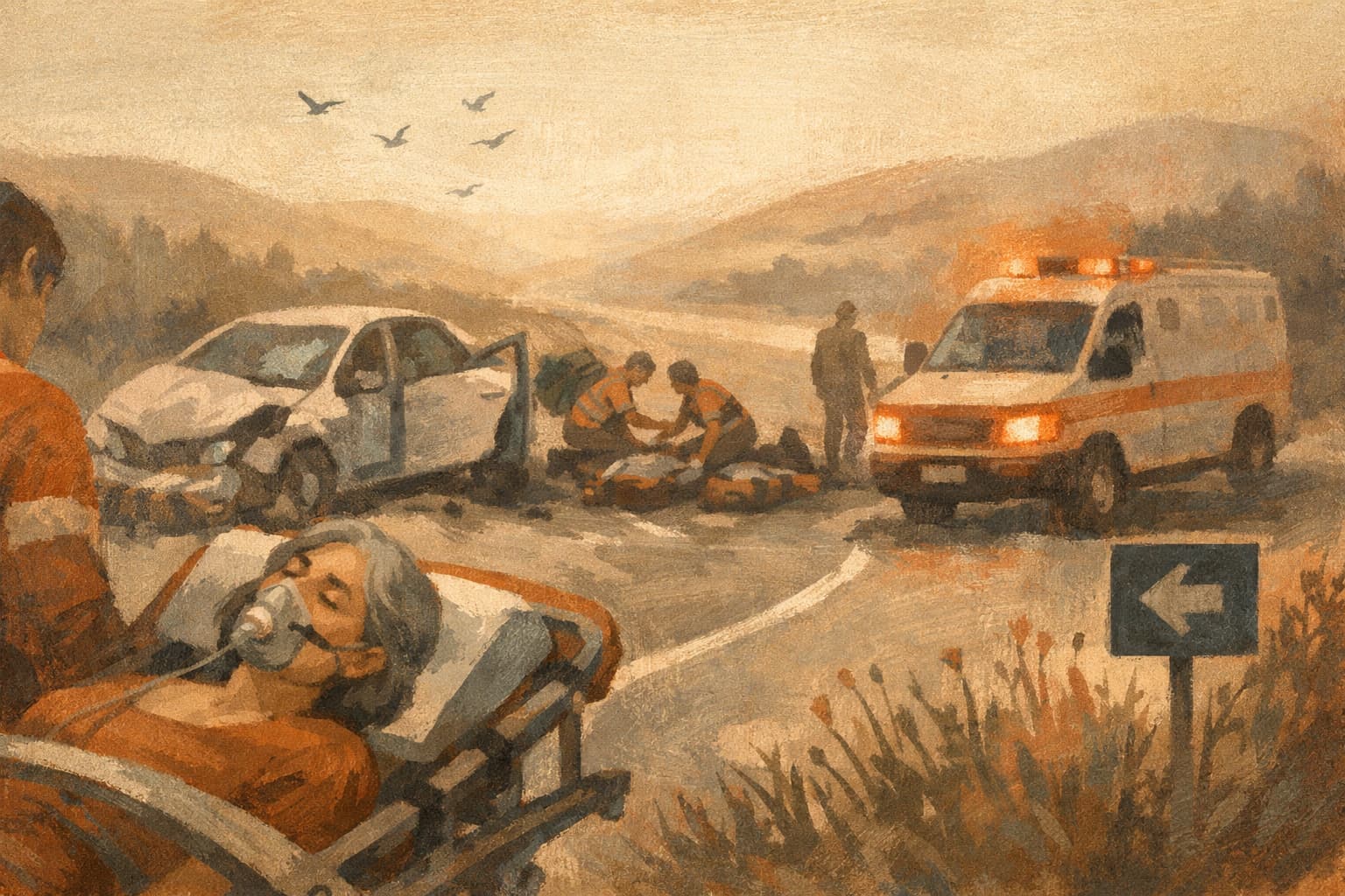 Woman Seriously Hurt in Two-Car Crash in the Upper Galilee