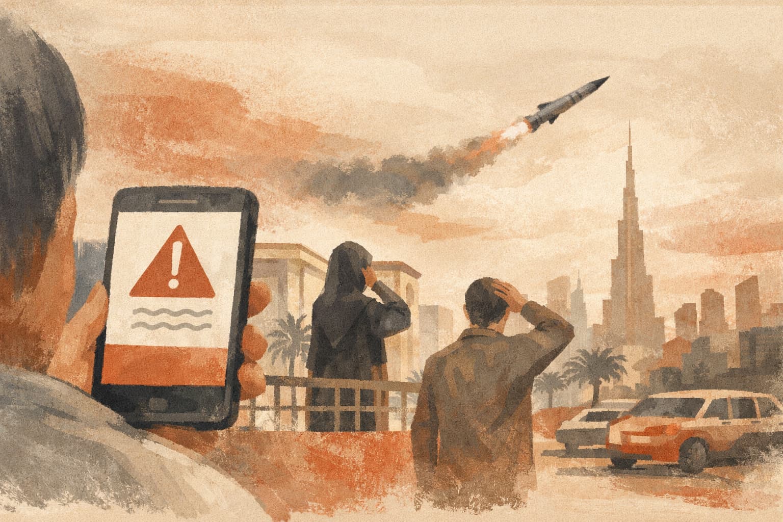 UAE Residents Receive Emergency Alerts Over Fear of Missile Fire