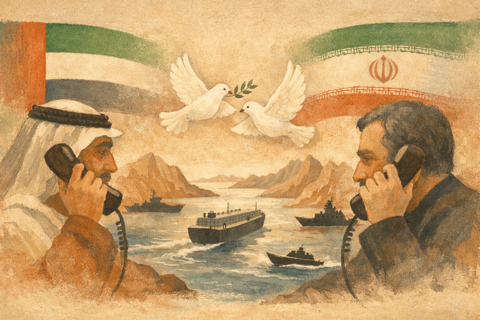 UAE and Iran foreign ministers discuss freedom of navigation in Hormuz call