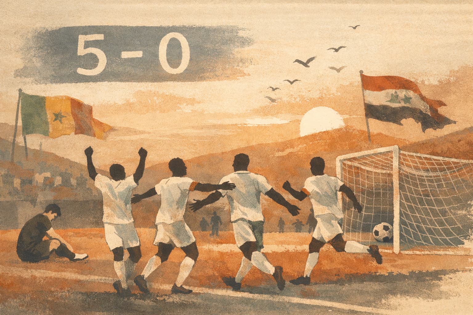 Senegal crushes Iraq 5-0 to keep World Cup hopes alive