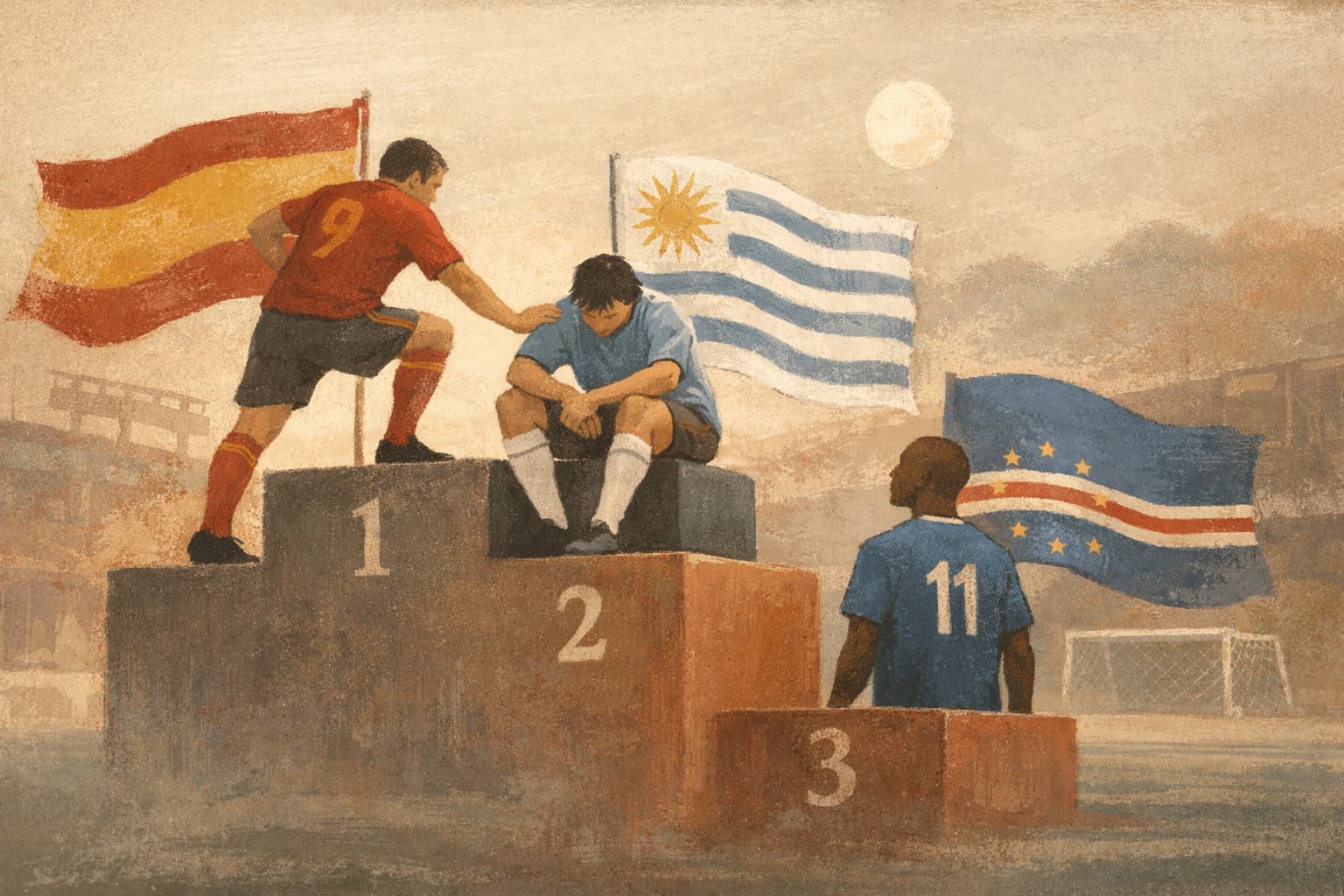 03:00: Will Spain Knock Uruguay Off the Top?