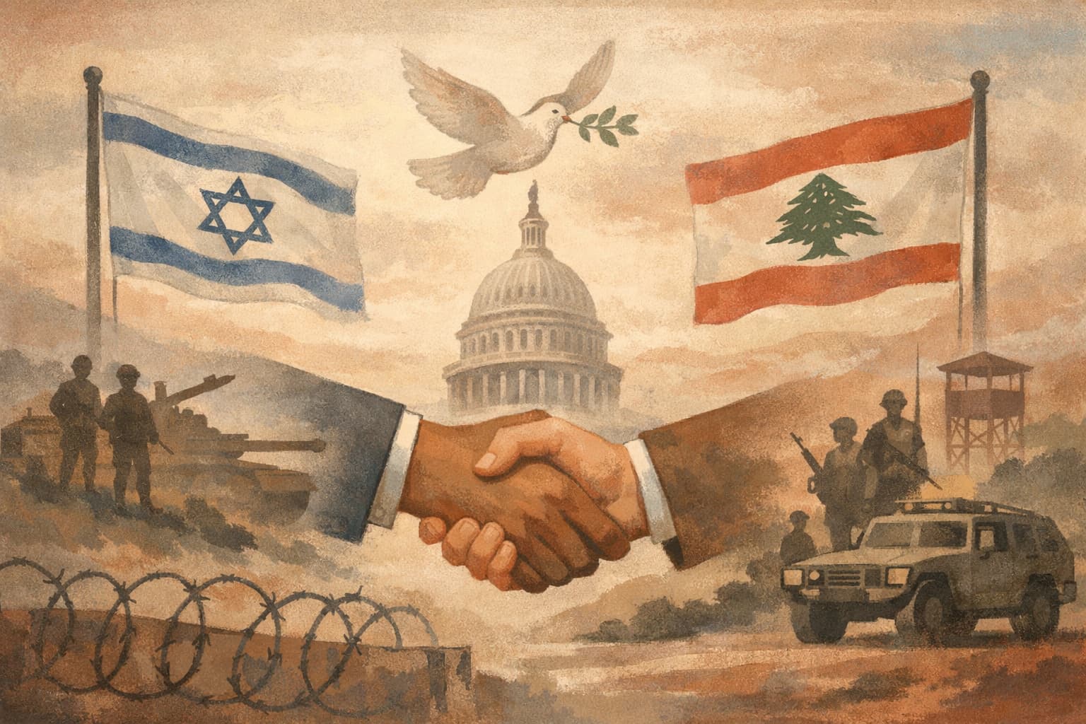 Israel and Lebanon Reach U.S.-Brokered Framework for Ceasefire and Hezbollah Disarmament