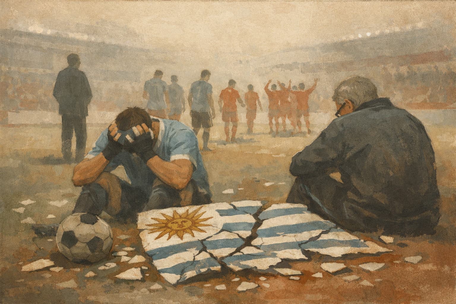Uruguay Left Shattered After World Cup Exit, Bielsa's Future in Doubt