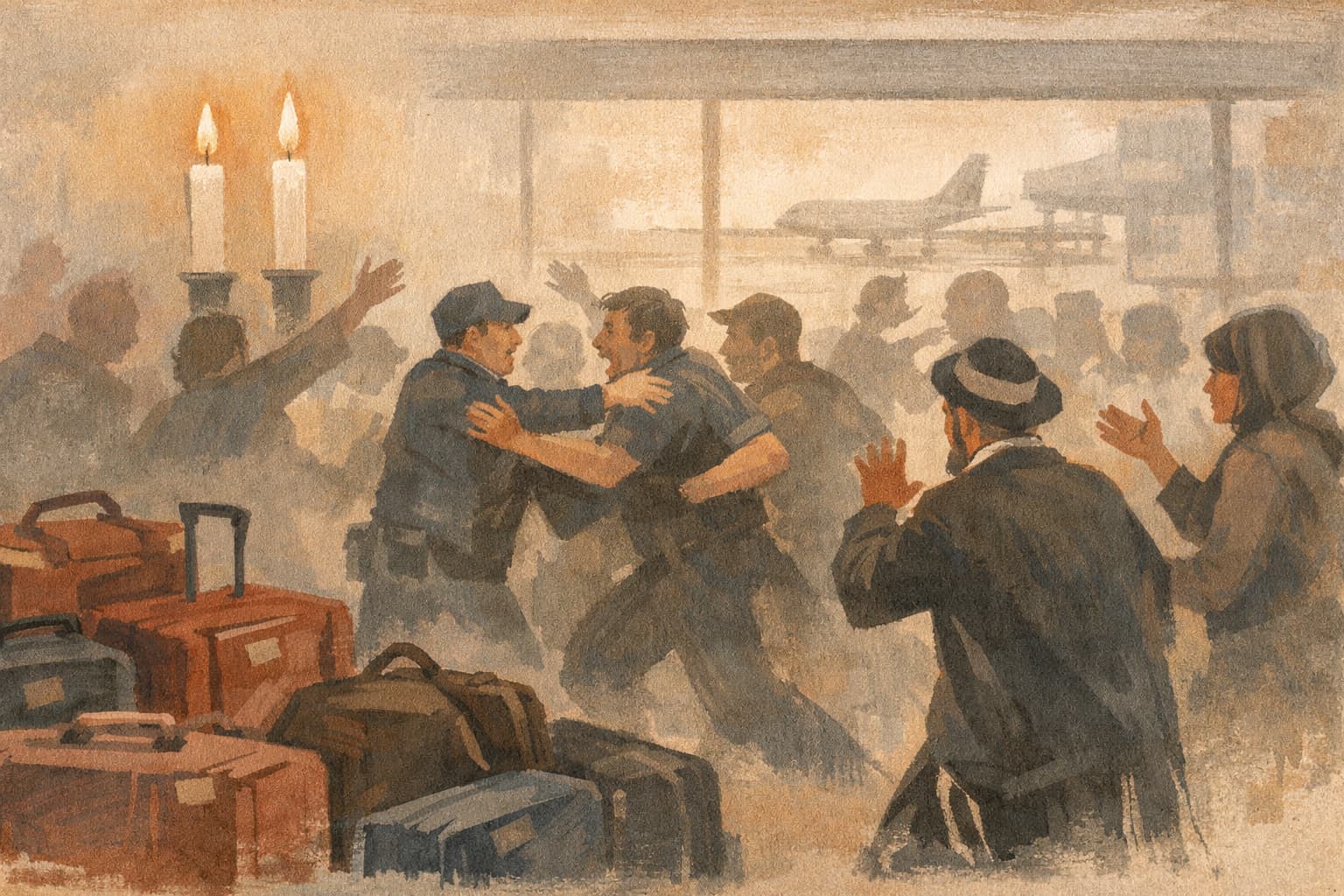 Baggage delay at Ben Gurion Airport sparks clashes before Sabbath