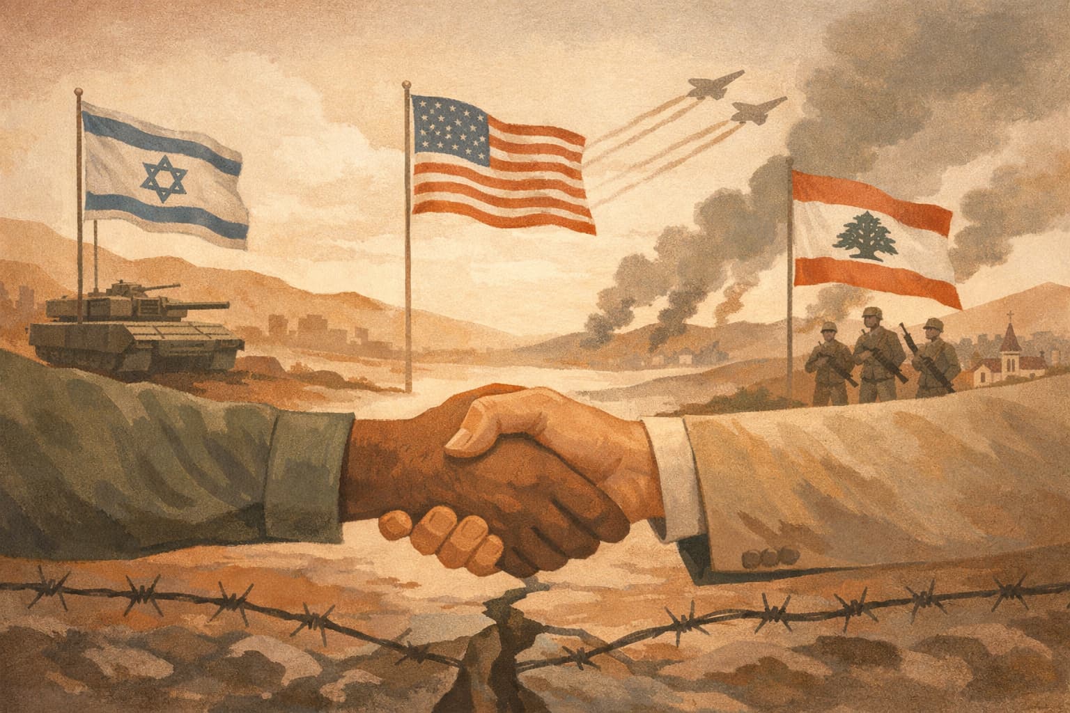 Israel and Lebanon Reach Framework Deal as U.S. Strikes Iranian Targets