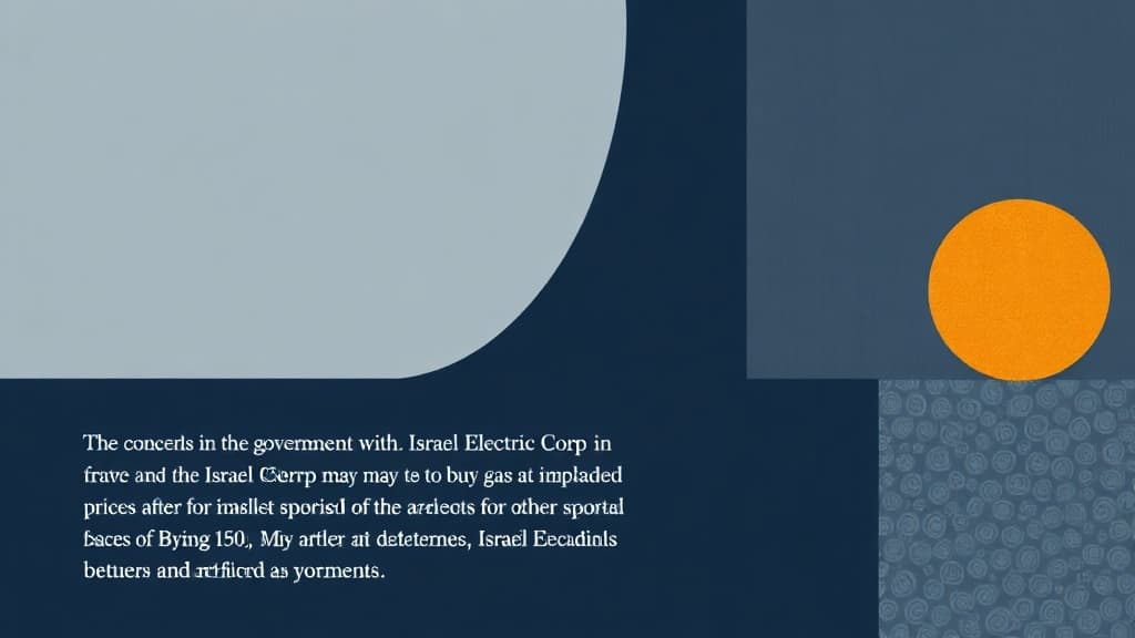 After Export Approval, Government Fears Israel Electric Corp May Be Forced to Buy Gas at Inflated Prices