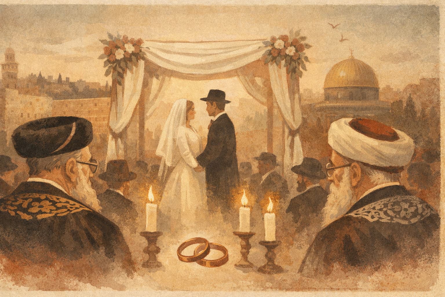 Granddaughter of Two Former Sephardi Chief Rabbis Weds in Jerusalem