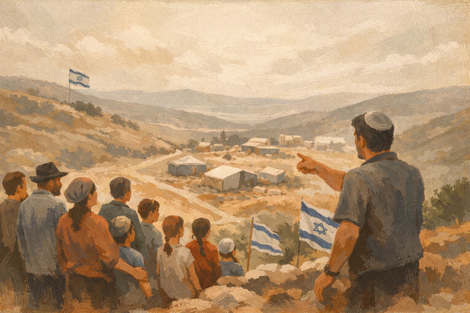 First family core visits planned Nof settlement site in northern Samaria
