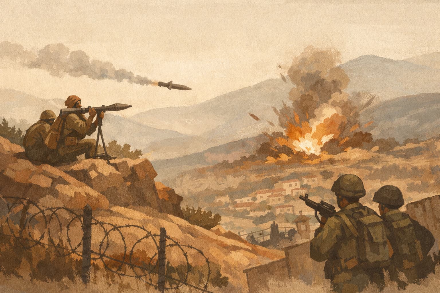 IDF Kills Hezbollah RPG Fighters Near Metula in Southern Lebanon