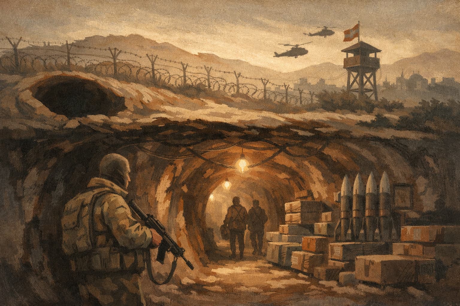 IDF Destroys Hezbollah Underground Tunnel Network in Southern Lebanon, Netanyahu and Katz Announce
