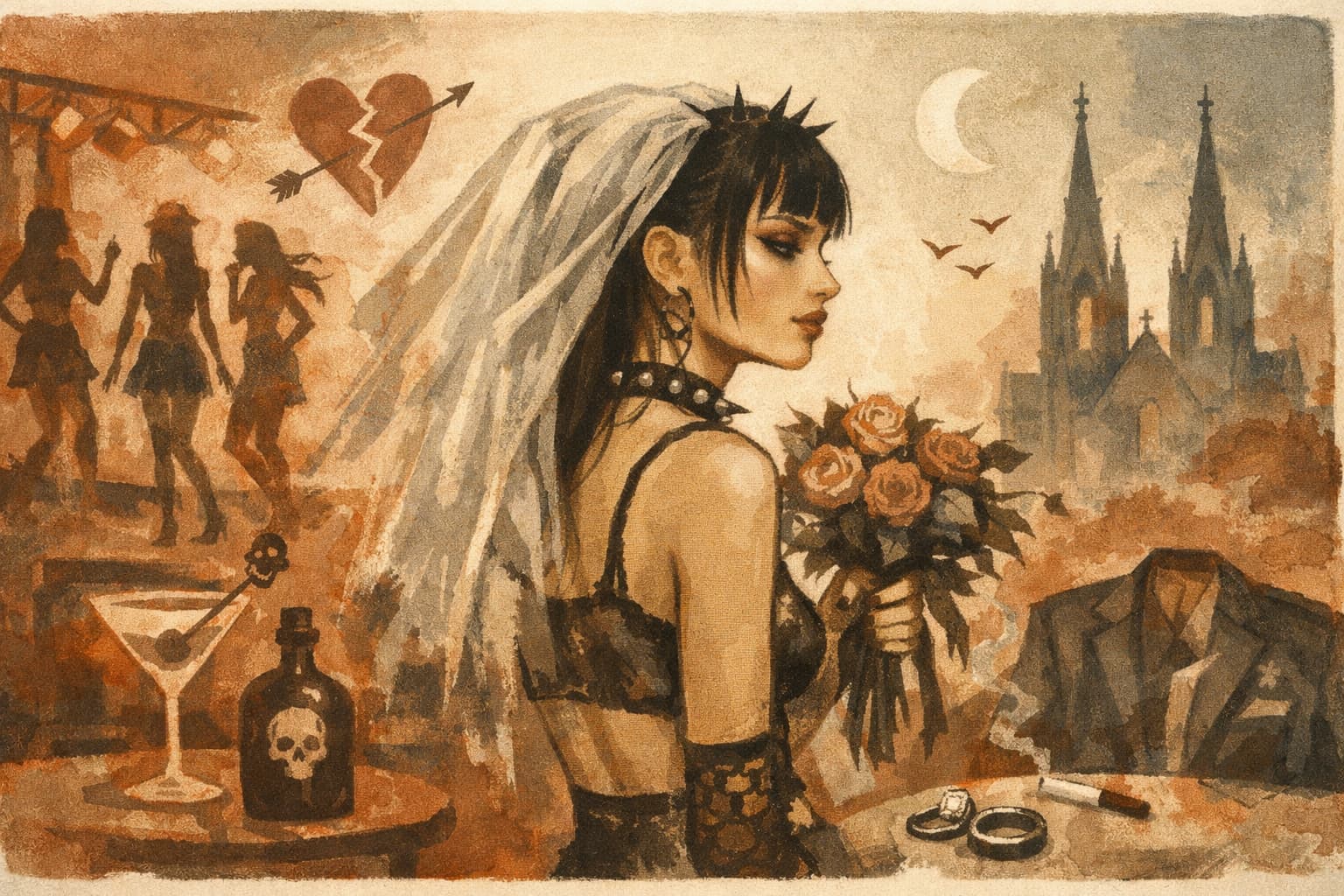 Model Gabbriette Becomes Punk-Rock Fashion Muse Ahead of High-Profile Wedding