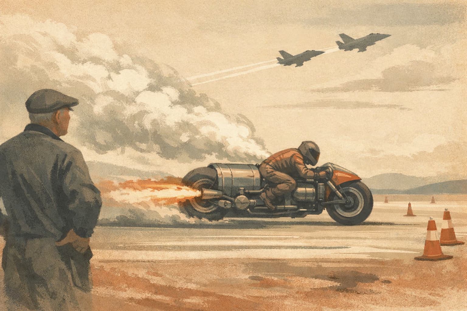 British Engineer Builds Steam-Powered Motorcycle Reaching 310 Km/H with Jet Fighter Acceleration