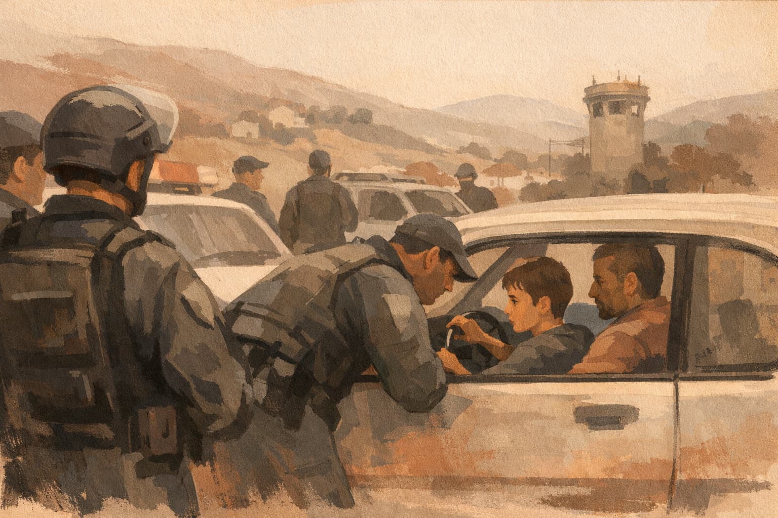 Israeli Police Catch 13-Year-Old Driving with Father in West Bank Enforcement Operation
